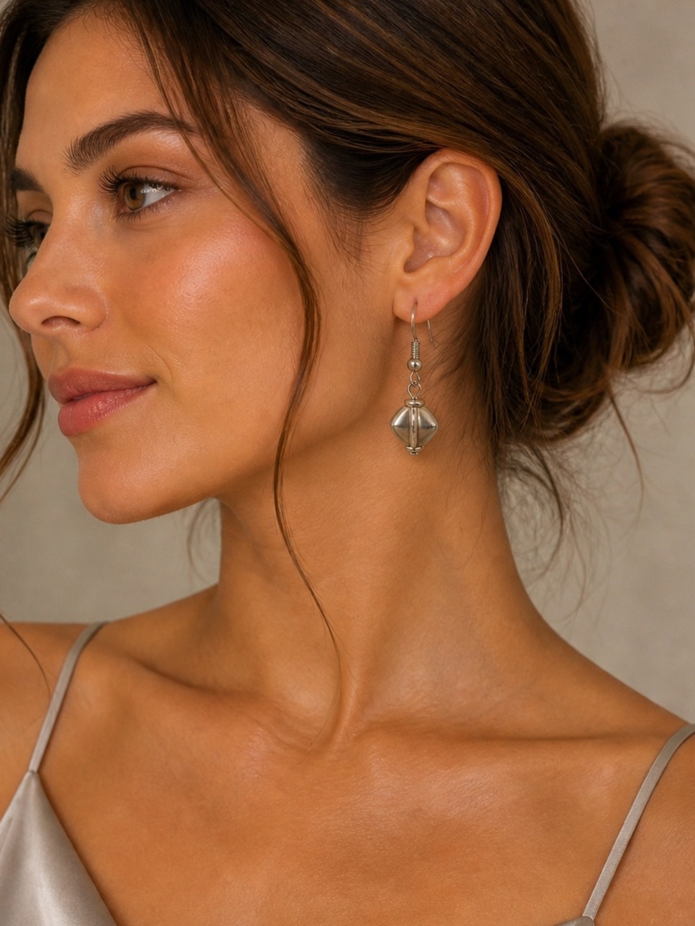 Silver Tone Dangle Earrings